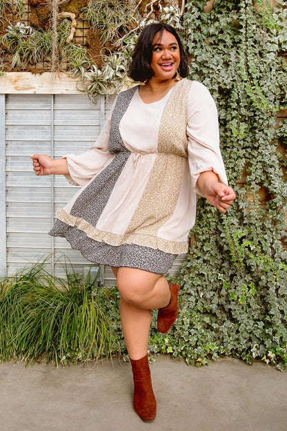 Hazel Blues® | Floral Cuts Dress