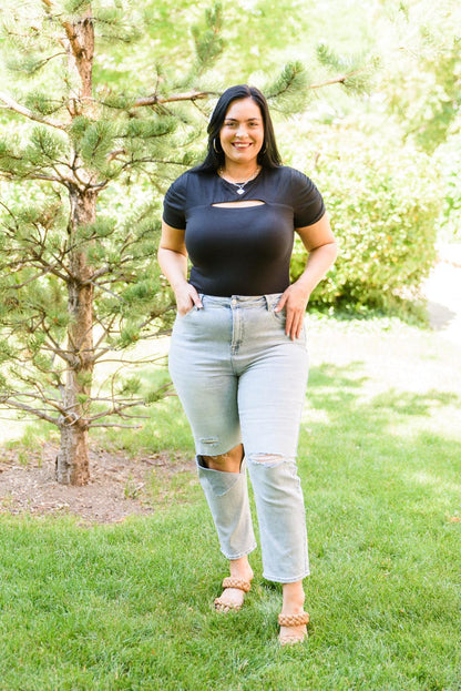 Hazel Blues® | Good Karma Light Wash Distressed Jeans