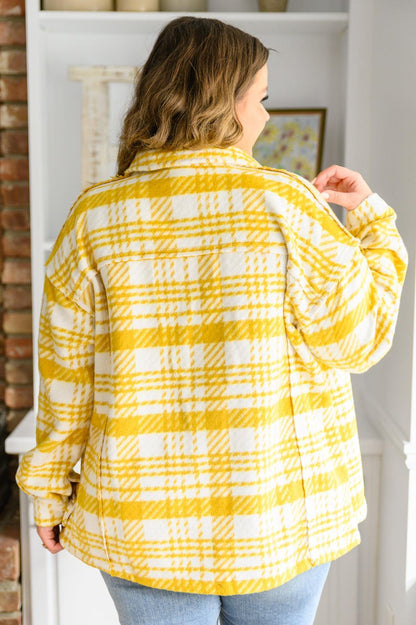 Hazel Blues® | Hard To Miss Shacket In Mustard