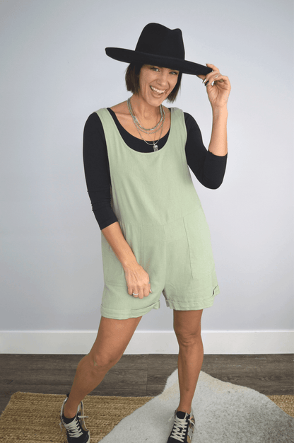 Hazel Blues® | Harlee Linen Romper