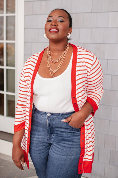 Hazel Blues® | Have You Heard Cardigan in Red