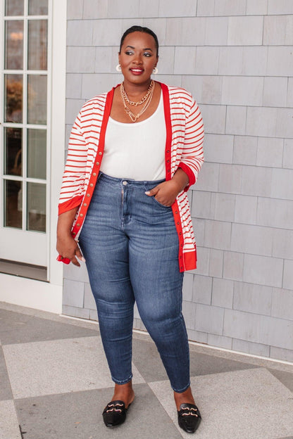 Hazel Blues® | Have You Heard Cardigan in Red