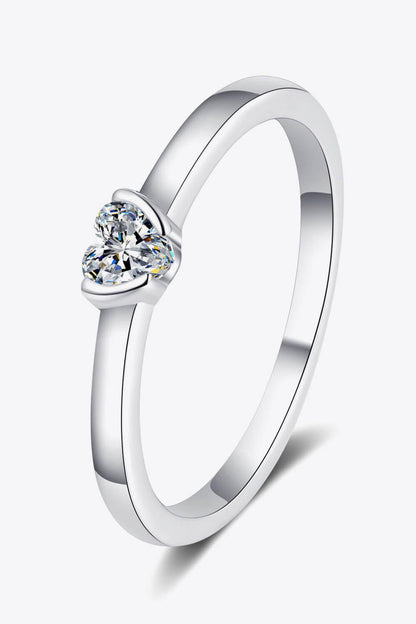 Hazel Blues® | Heart-Shaped Moissanite Solitaire Ring