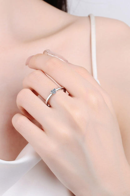 Hazel Blues® | Heart-Shaped Moissanite Solitaire Ring