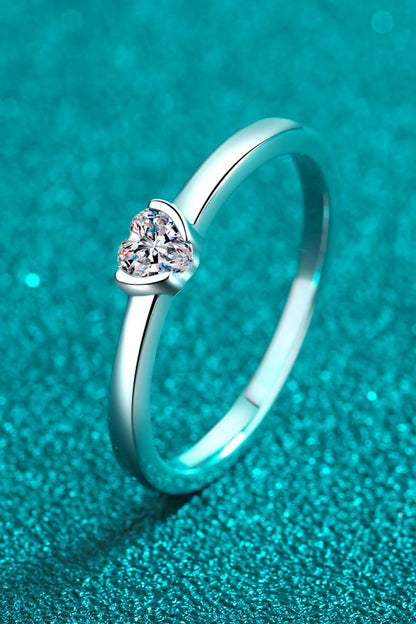Hazel Blues® | Heart-Shaped Moissanite Solitaire Ring