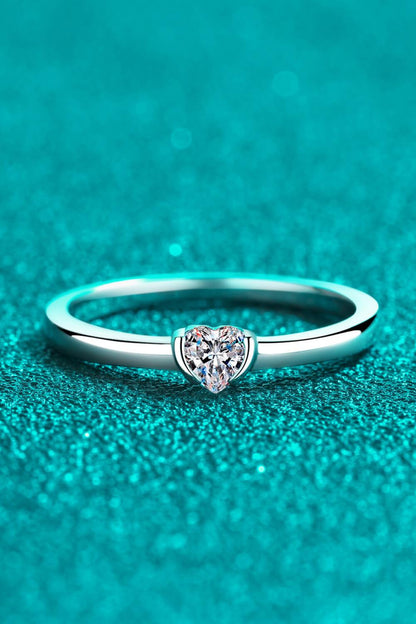 Hazel Blues® | Heart-Shaped Moissanite Solitaire Ring