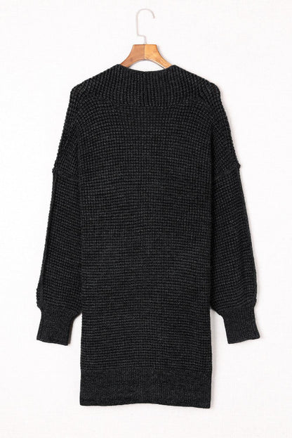 Hazel Blues® | Heathered Open Front Longline Cardigan