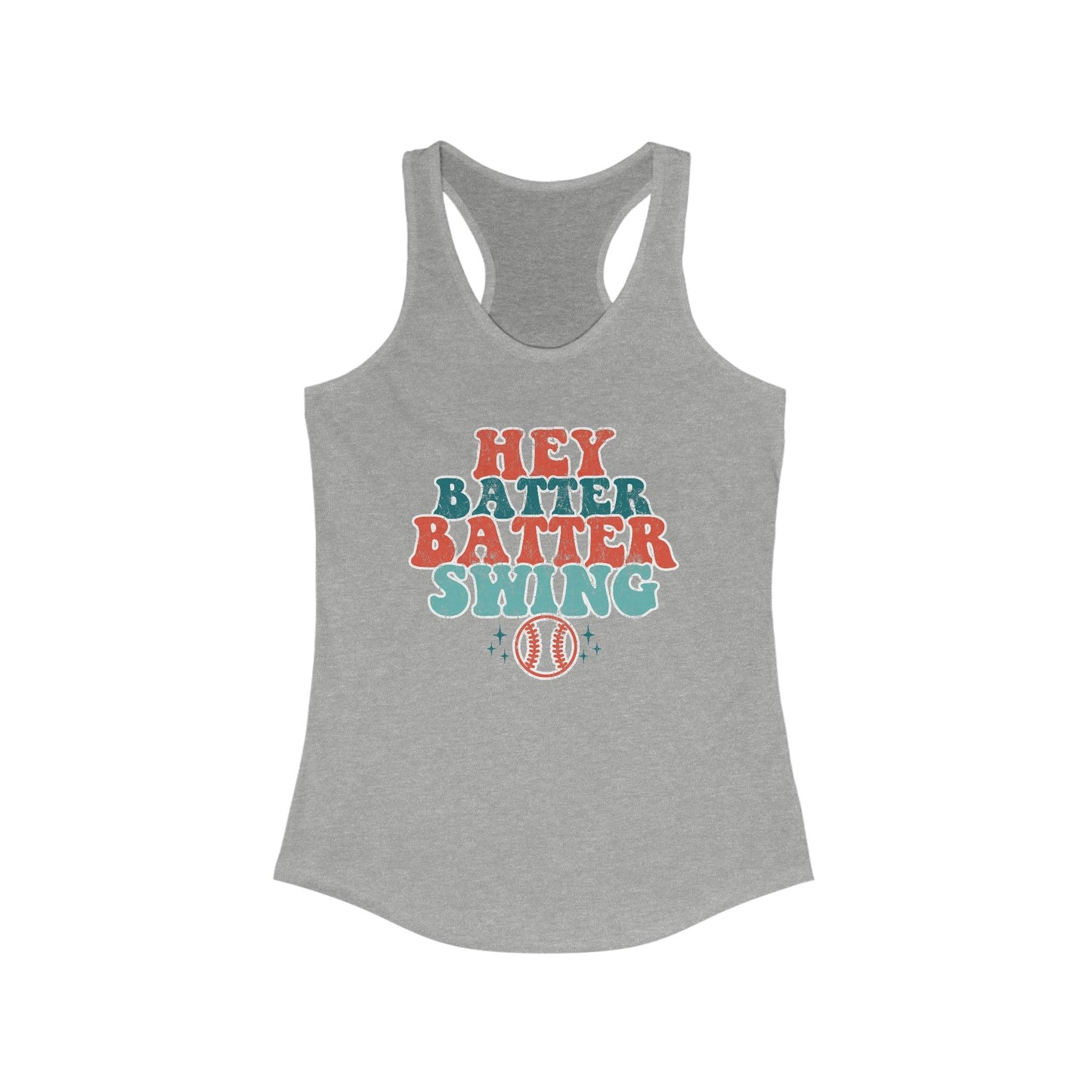 Hazel Blues® | Hey Batter Batter Swing Graphic Racerback Tank