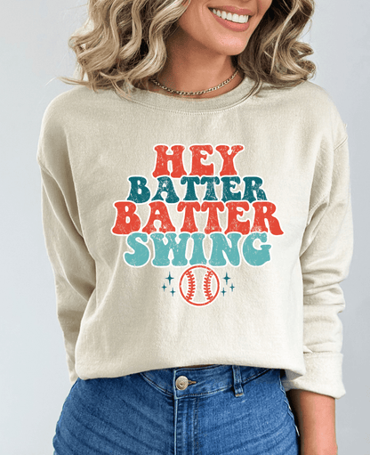 Hazel Blues® | Hey Batter Batter Swing Graphic Sweatshirt