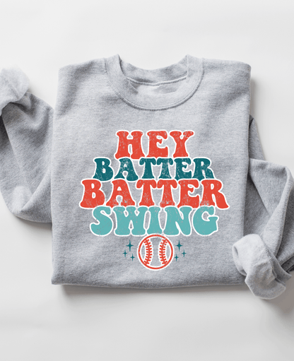 Hazel Blues® | Hey Batter Batter Swing Graphic Sweatshirt