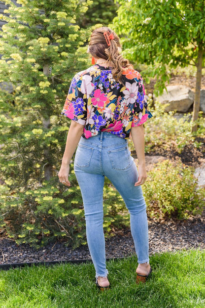 Hazel Blues® | Hi-Rise Button Fly Skinny