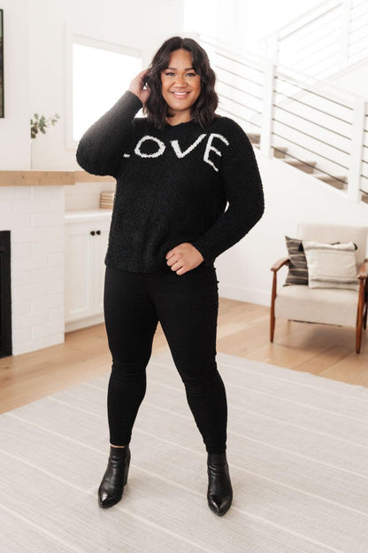 Hazel Blues® | Knit Your Love Sweater in Black