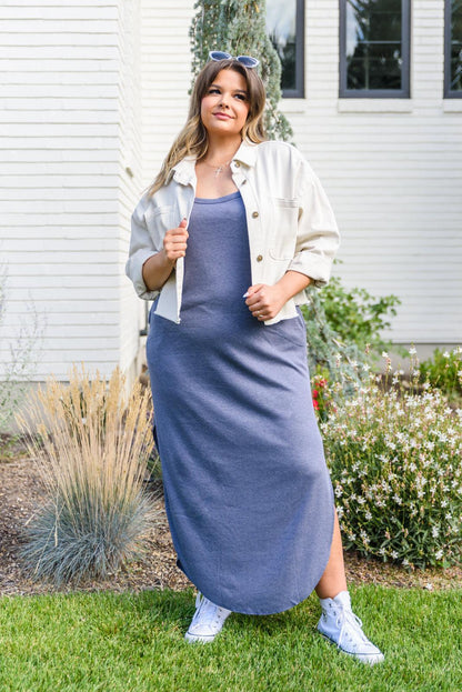 Hazel Blues® | Knowing You Ribbed Dress
