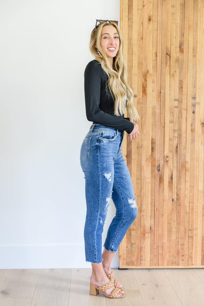 Hazel Blues® | Kyla Destroyed Hi Waist Relaxed Fit