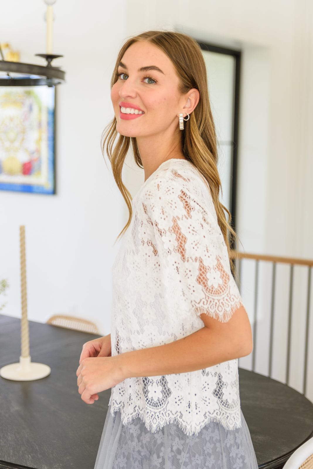 Hazel Blues® | Lace of My Heart Top