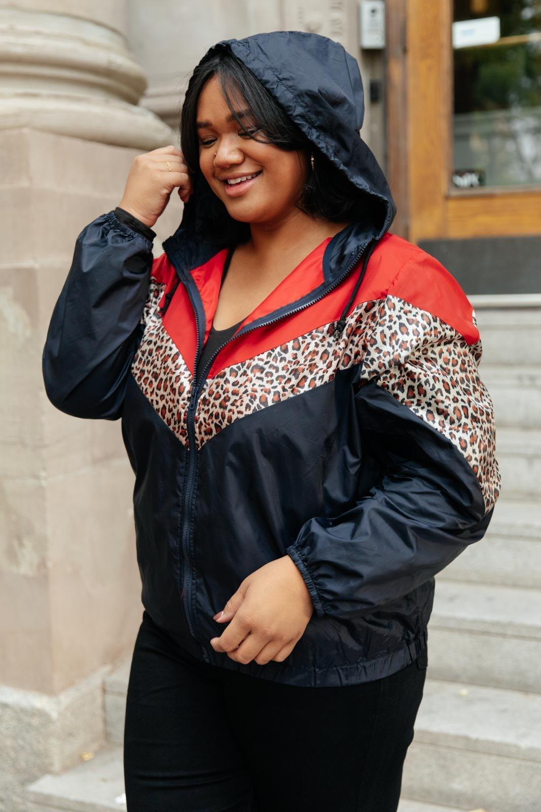 Hazel Blues® | Make Your Move Windbreaker in Navy