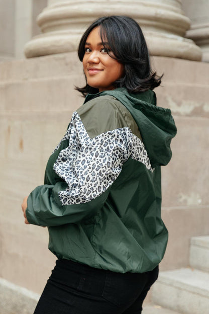 Hazel Blues® | Make Your Move Windbreaker in Olive