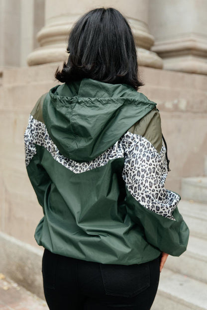 Hazel Blues® | Make Your Move Windbreaker in Olive