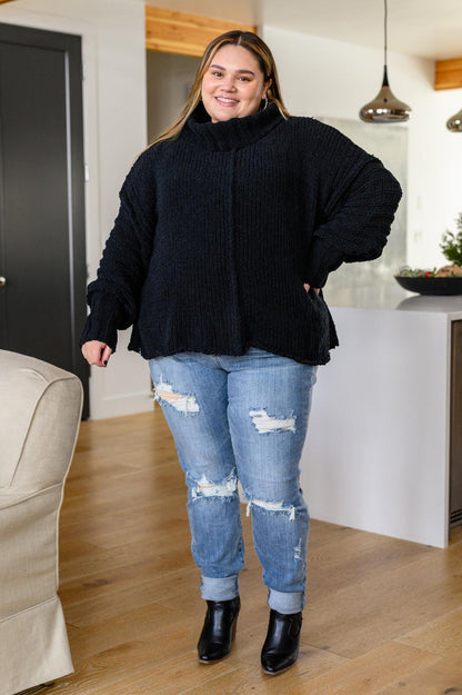 Hazel Blues® | Maureen Long Sleeve Solid Knit Sweater
