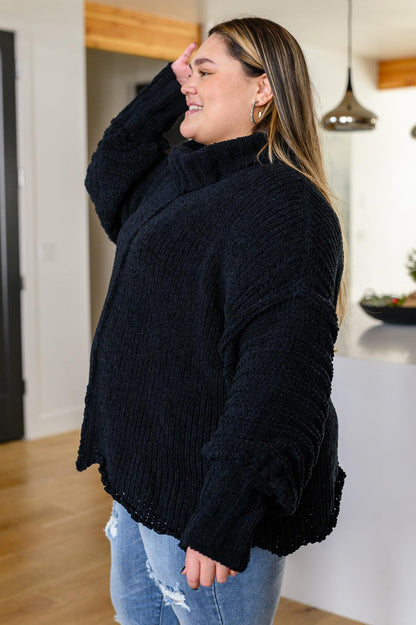 Hazel Blues® | Maureen Long Sleeve Solid Knit Sweater