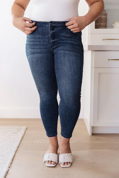 Hazel Blues® | Mid-Rise Relaxed Fit Mineral Wash Jeans