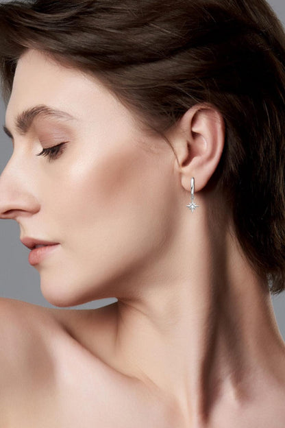 Hazel Blues® | Moissanite Star Drop Earrings