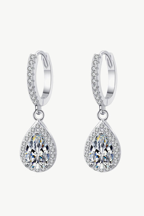 Hazel Blues® | Moissanite Teardrop Earrings