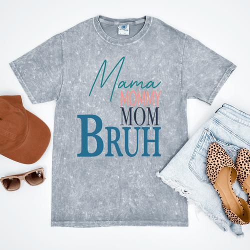 Hazel Blues® | Mom Stages Graphic Mineral Wash Tee