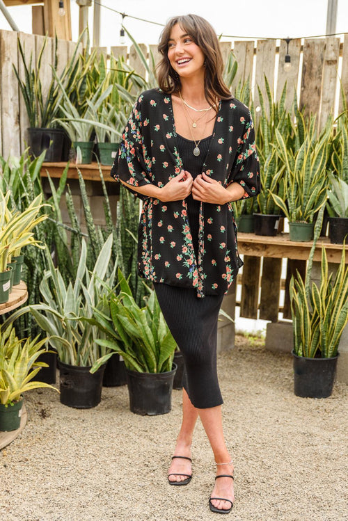 Hazel Blues® | Moment in Time Kimono