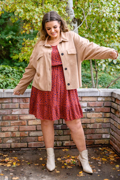 Hazel Blues® | Most Genuine Spotted Dress In Rust