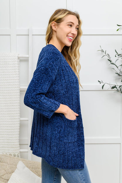 Hazel Blues® | Mountain Mornings Cardigan In Navy