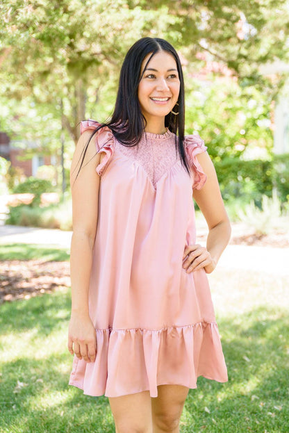 Hazel Blues® | New Gal Ruffle Dress
