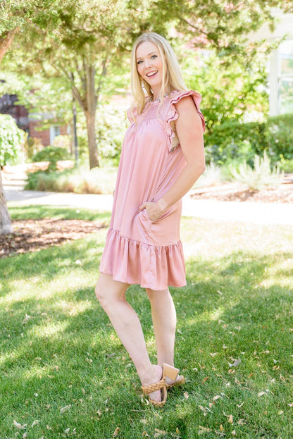 Hazel Blues® | New Gal Ruffle Dress