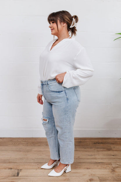 Hazel Blues® | New Me Distressed Jeans