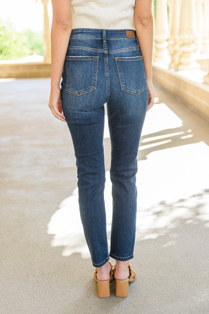 Hazel Blues® | Reba Hi-Rise Clean Relaxed Fit Jeans