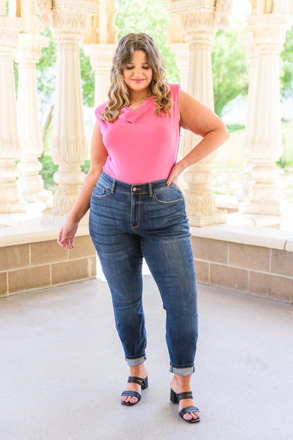 Hazel Blues® | Reba Hi-Rise Clean Relaxed Fit Jeans