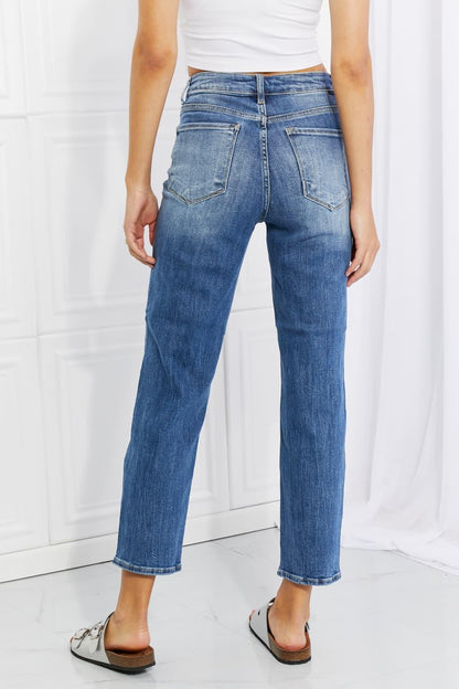 Hazel Blues® | RISEN Emily High Rise Relaxed Jeans