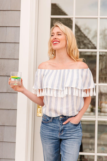 Hazel Blues® | Set Yourself Free Striped Top