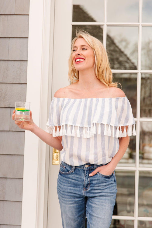 Hazel Blues® | Set Yourself Free Striped Top