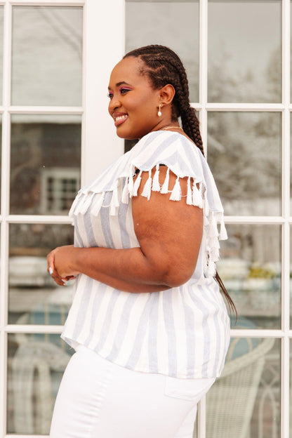Hazel Blues® | Set Yourself Free Striped Top