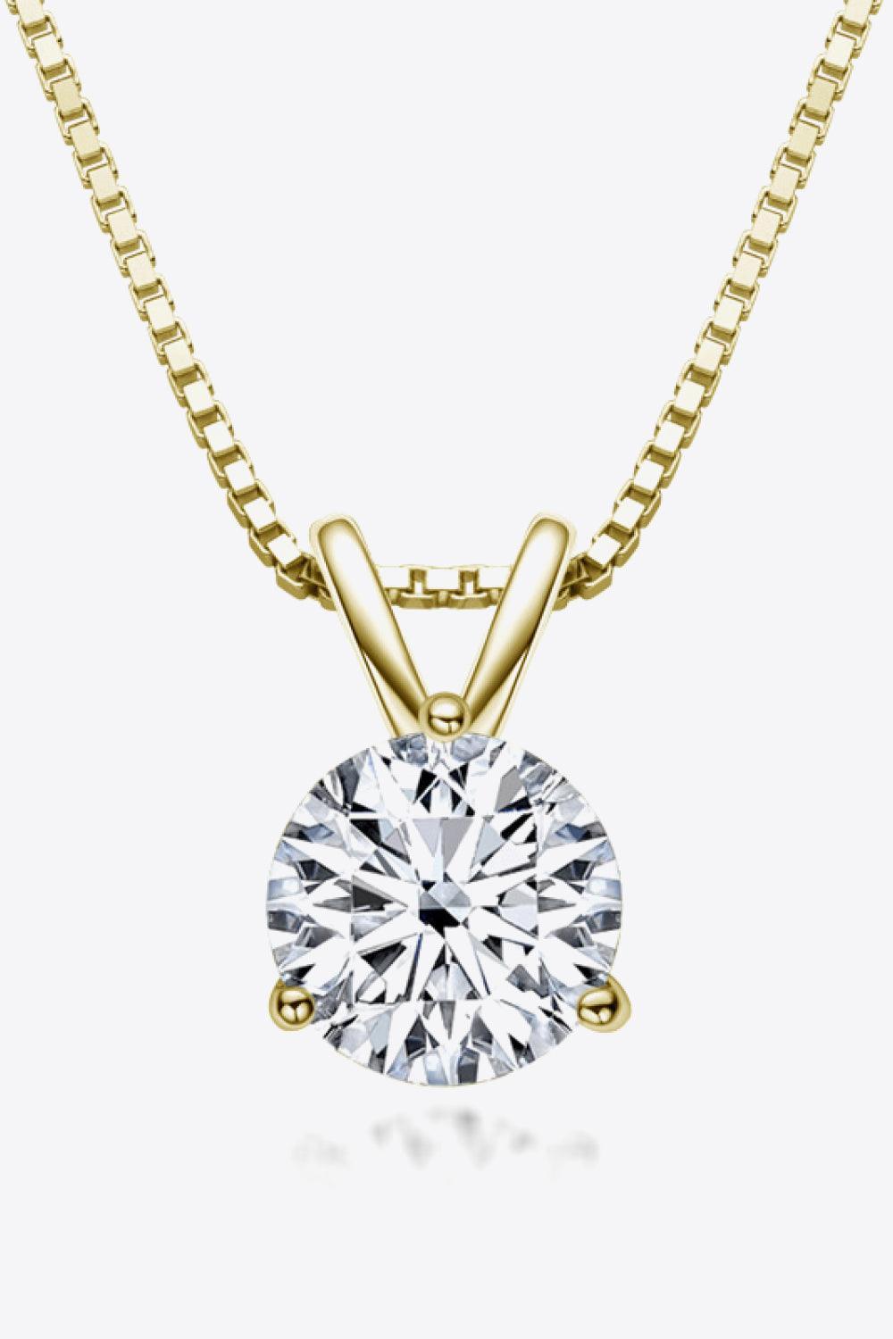 Hazel Blues® | Show Off 1 Carat Moissanite Pendant Necklace
