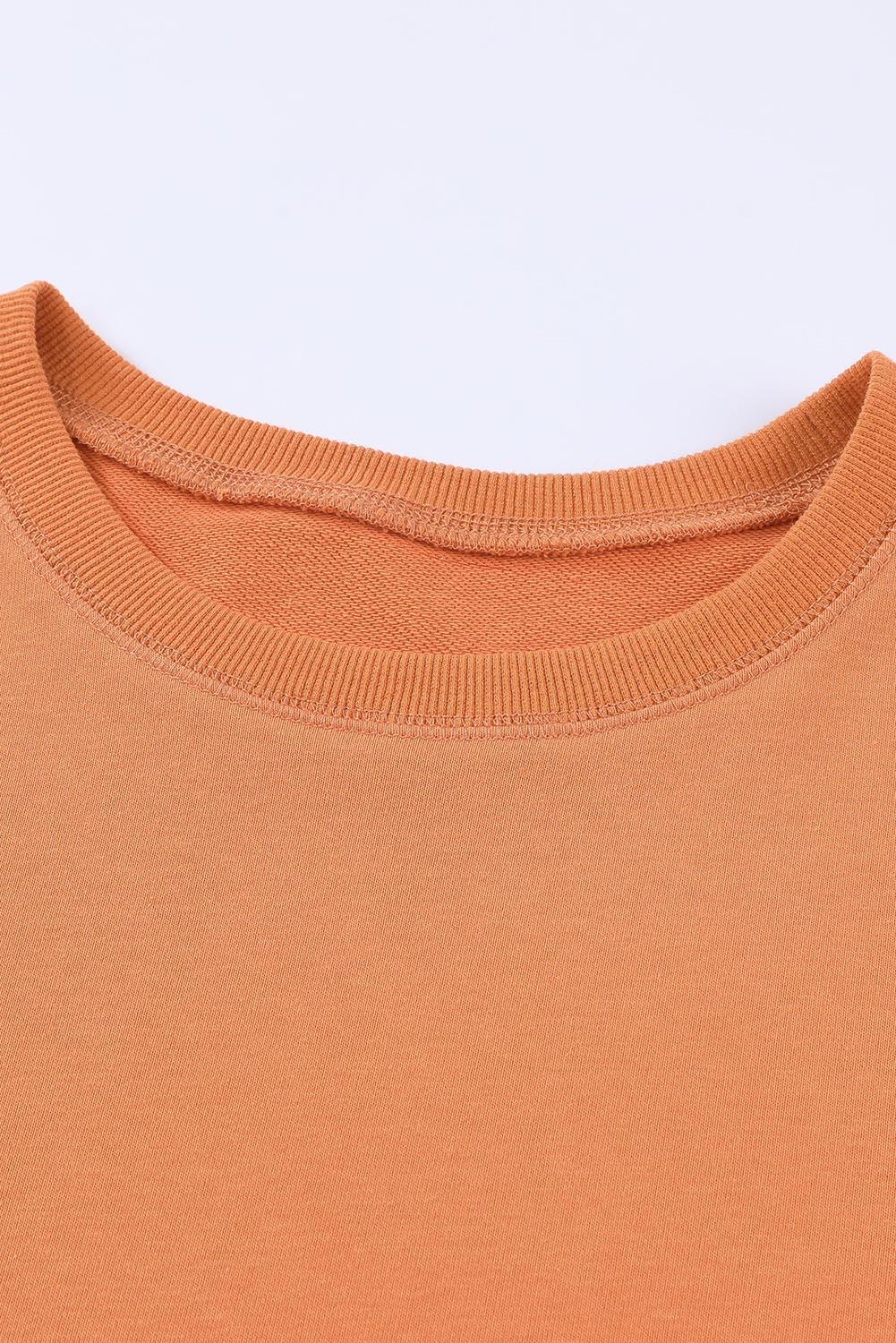Hazel Blues® | Side Slit Drop Shoulder Sweatshirt