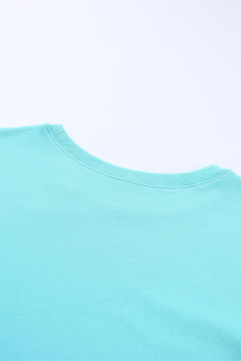 Hazel Blues® | Side Slit Drop Shoulder Sweatshirt