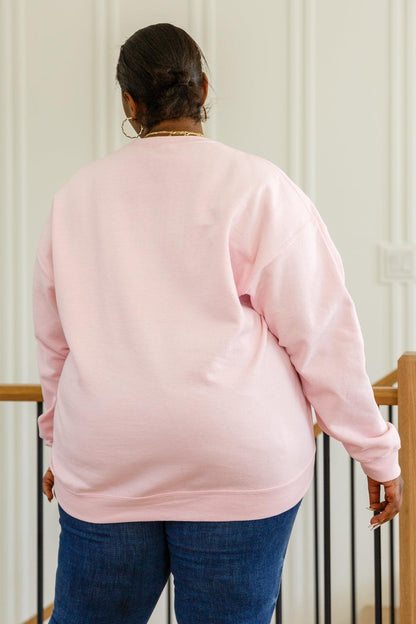 Hazel Blues® | Sleigh All Day Sweatshirt In Pink