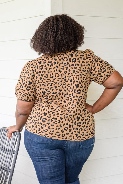 Hazel Blues® | Spotted Animal Print Blouse