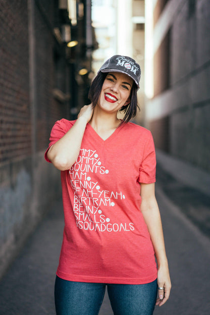 Hazel Blues® | #Squadgoals V-Neck Tee