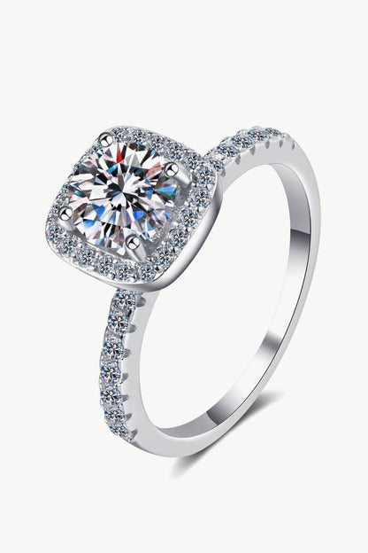 Hazel Blues® | Square Moissanite Ring
