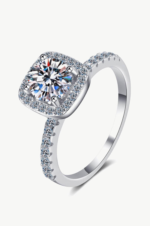 Hazel Blues® | Square Moissanite Ring