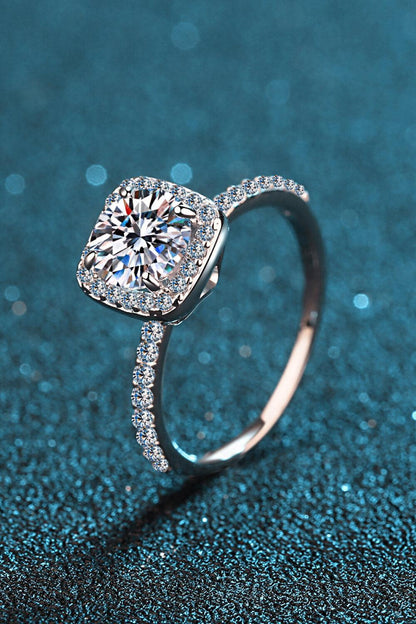Hazel Blues® | Square Moissanite Ring