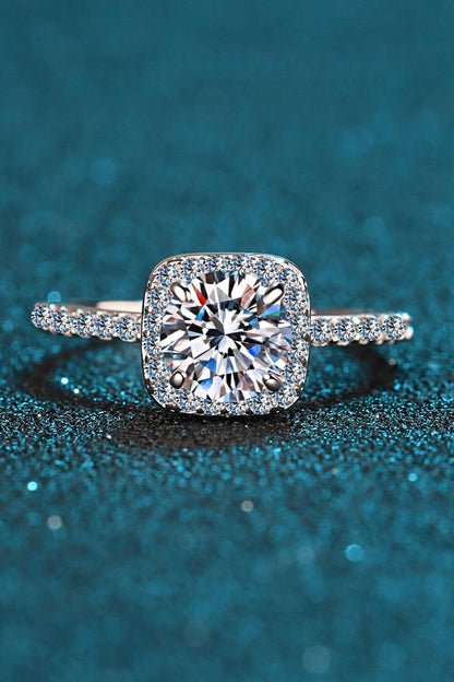 Hazel Blues® | Square Moissanite Ring